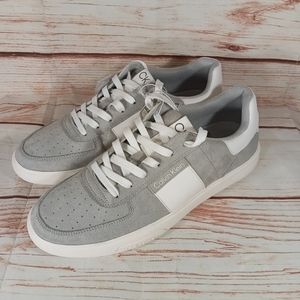 Calvin Klein Mens Gray/White Sneaker Size 11